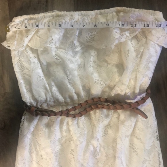 *SOLD* Trixxi White Lace Strapless Maxi Sundress - Picture 4 of 9